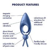 Satisfyer Sniper - Vibrating Adjustable Lasso Cock Ring Cock Rings Vibrating